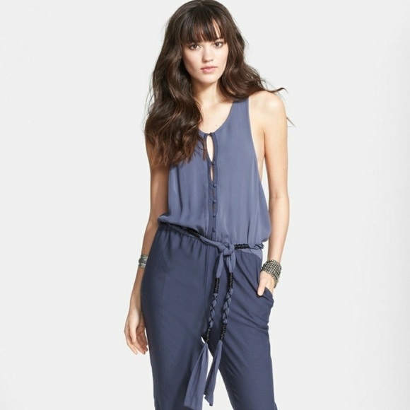 Free People Pants - Free People angelica slate jumpsuit